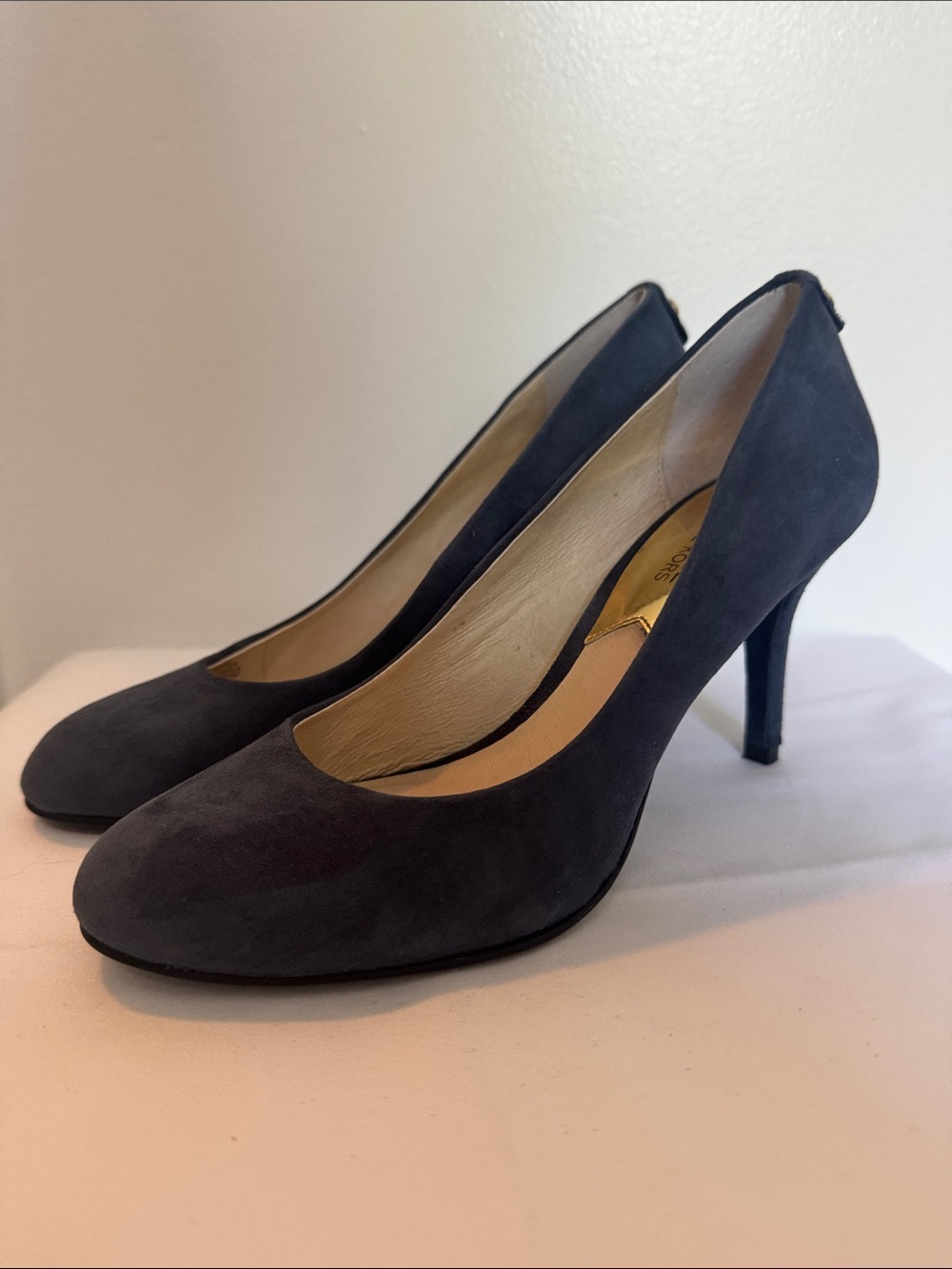 Michael Kors Classic Women's Suede High Heel Pumps in Blue